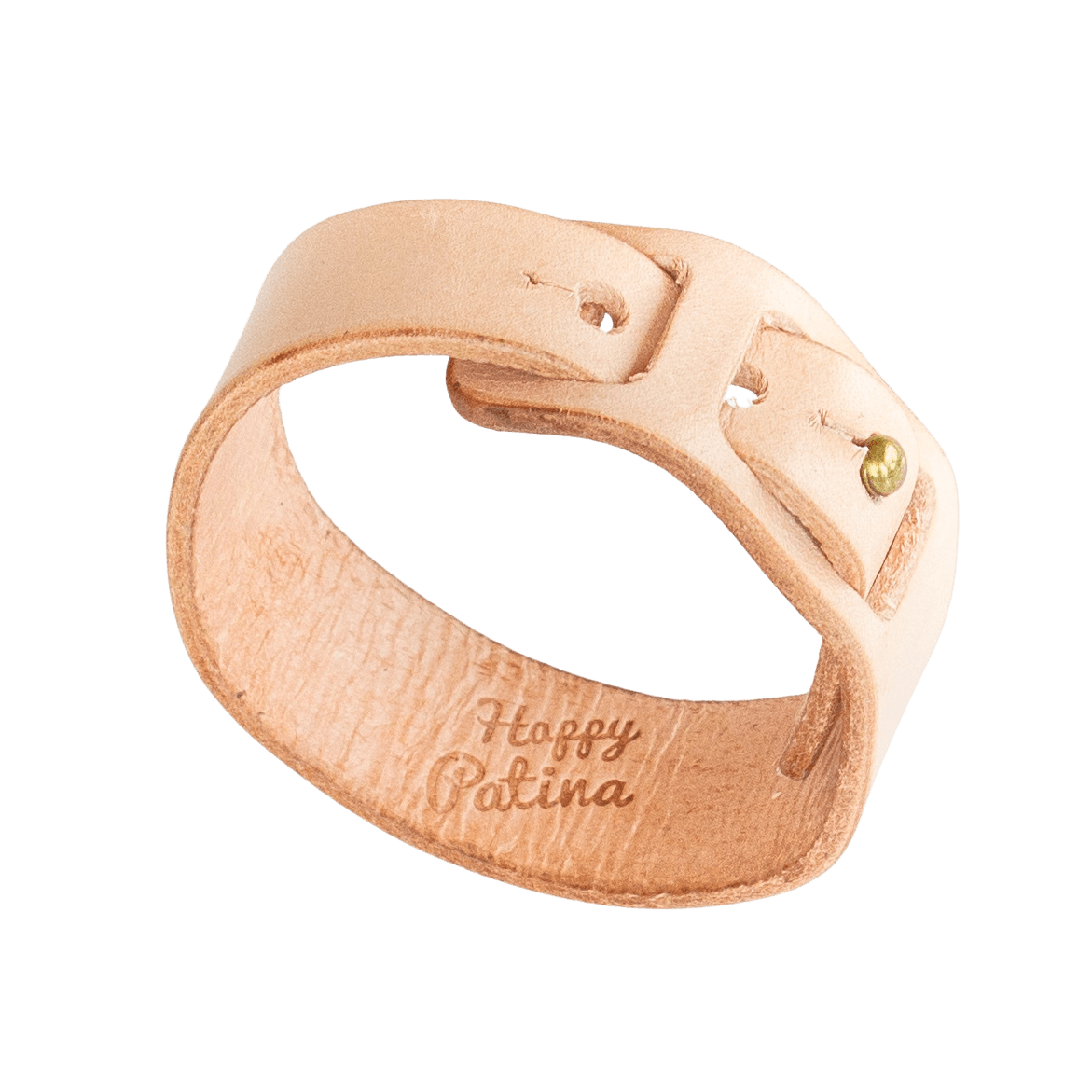 Single Wrap Wristband vegtan leather