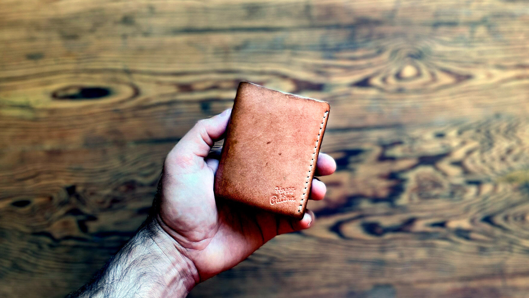 Happy Patina leather goods, wallets, belts and bags