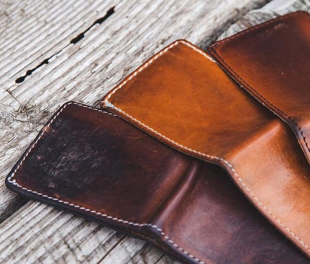 HappyPatina leather goods different stages
