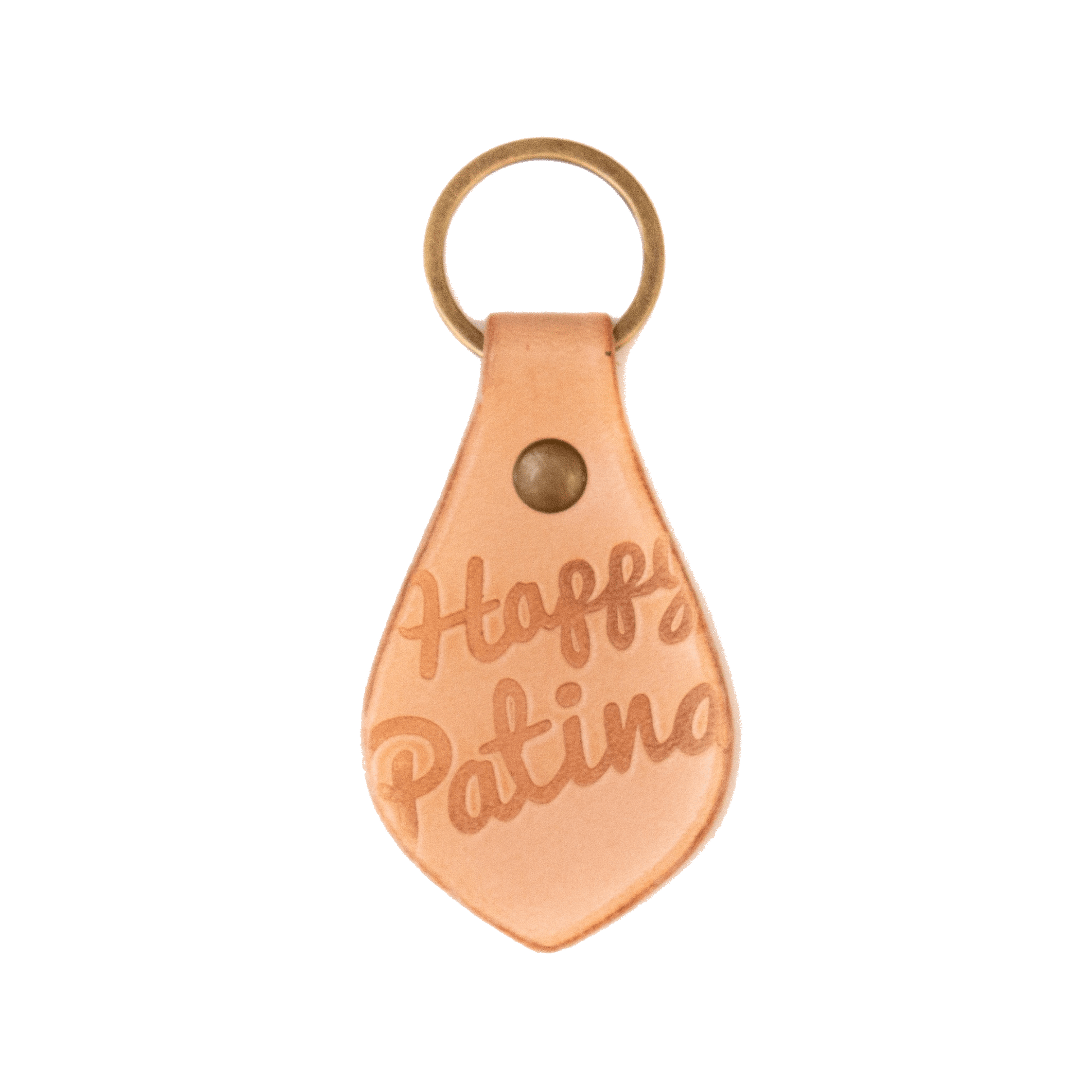 Vintage veg-tan key fob