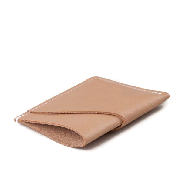 Minimal Card Wallet Natural Leather