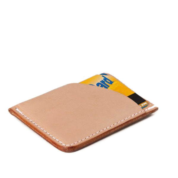 Minimal Card Wallet Natural Leather