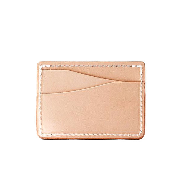 Slim Card Wallet Natural Leather