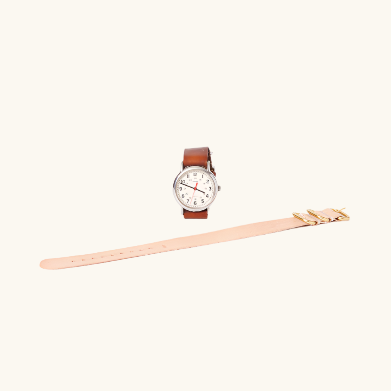 Watch Strap Natural Leather